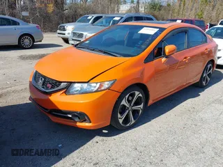 2015 Honda Civic Sedan Si with VIN 2HGFB6E53FH701374, listed as a IAAI auction lot 42051001 with 121,037 mi miles. Bid and sale history available at carsss.com. Image 21.