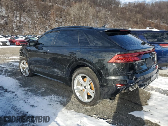 2023 Audi Q8 Premium with VIN WA1AVBF1XPD020187, listed as a Copart auction lot 86690014 with 8,308 mi miles and Salvage title. Bid and sale history available at DreamBid. Image 2.