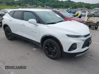 2021 Chevrolet Blazer LT with VIN 3GNKBBRA4MS574567, listed as a IAAI auction lot 42372854 with 56,599 mi miles and . Bid and sale history available at DreamBid. Image 1.