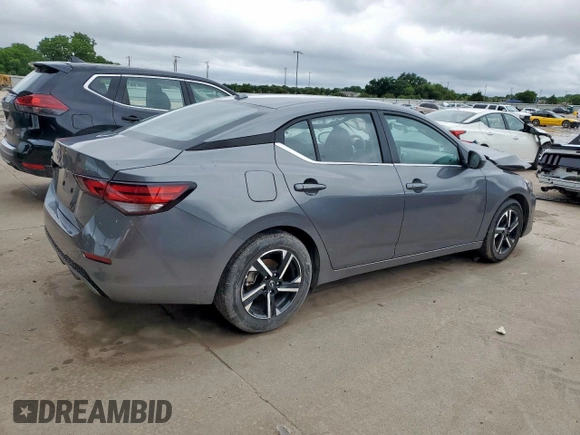 2025 Nissan Sentra SV z VIN 3N1AB8CV3SY237906, wystawiony jako Copart lot #60637065 z przebiegiem 16 937 mil mil oraz Czysty tytuł • Clean title. Historia ofert i sprzedaży dostępna na DreamBid. Obrazek 3.