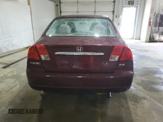 2003 Honda Civic EX with VIN 2HGES26783H587405, listed as a Copart auction lot 54131895 with 180,719 mi miles and Salvage Title. Bid and sale history available at carsss.com. Image 6.