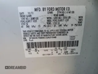 2012 Ford Explorer с VIN 1FMHK7B89CGA51948, выставлен на аукционе Copart как лот 46056695 с пробегом 164 186 миль миль и Списание • Salvage title. История ставок и продаж доступна на DreamBid. Изображение 12.