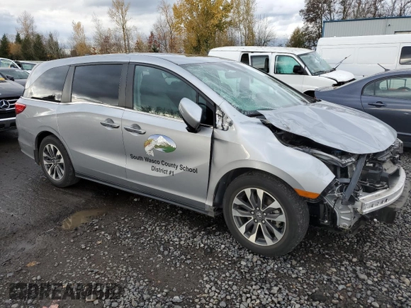 2023 Honda Odyssey EX-L with VIN 5FNRL6H67PB054708, listed as a Copart auction lot 82111554 with 37,248 mi miles and Salvage Title. Bid and sale history available at carsss.com. Image 4.