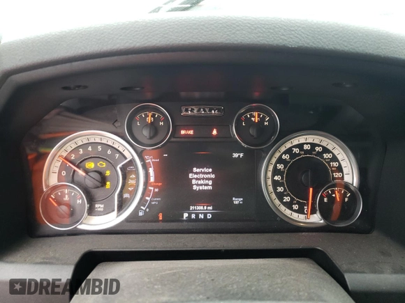 2015 Ram 1500 SLT with VIN 1C6RR6GTXFS581558, listed as a Copart auction lot 87273674 with 211,308 mi miles and Clean title. Bid and sale history available at DreamBid. Image 9.