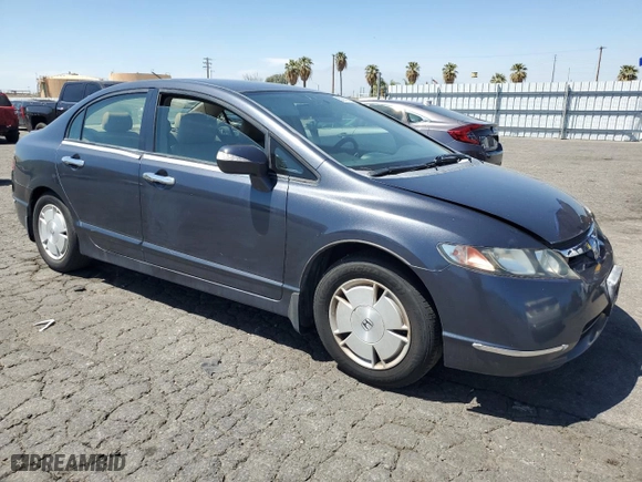 2007 Honda Civic Hybrid with VIN JHMFA36247S022890, listed as a Copart auction lot 52919355 with 198,327 mi miles and Clean Title. Bid and sale history available at carsss.com. Image 4.