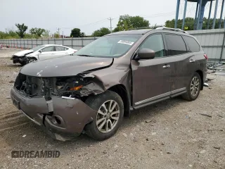 2015 Nissan Pathfinder SV with VIN 5N1AR2MN6FC723074, listed as a Copart auction lot 59094065 with 208,255 mi miles and Salvage title. Bid and sale history available at DreamBid. Image 1.