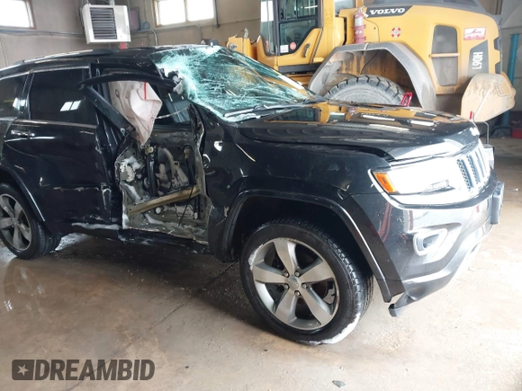 2014 Jeep Grand Cherokee Overland with VIN 1C4RJFCGXEC181159, listed as a IAAI auction lot 41861192 with 111,401 mi miles. Bid and sale history available at carsss.com. Image 1.