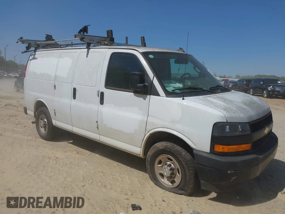 2021 Chevrolet Express Cargo with VIN 1GCWGAFP2M1262456, listed as a IAAI auction lot 42007767 with 56,144 mi miles and . Bid and sale history available at DreamBid. Image 6.