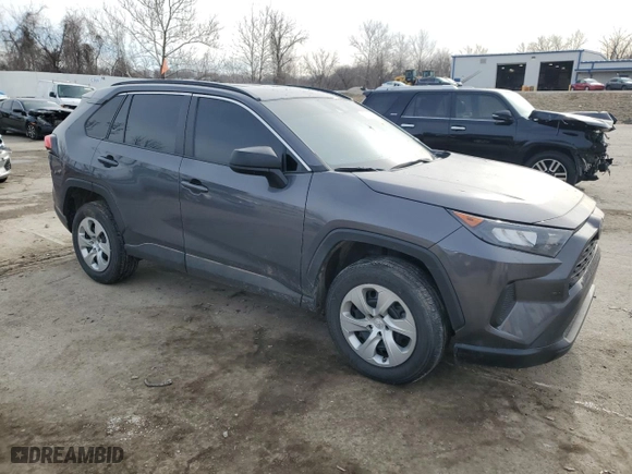 2021 Toyota RAV4 LE with VIN 2T3H1RFV5MW180603, listed as a Copart auction lot 44536625 with 37,801 mi miles and Salvage Title. Bid and sale history available at carsss.com. Image 4.
