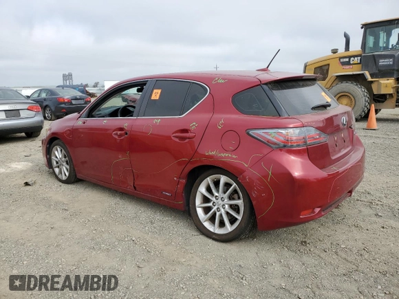 2012 Lexus CT CT 200h with VIN JTHKD5BH4C2113311, listed as a Copart auction lot 54428685 with 150,406 mi miles and Salvage Title. Bid and sale history available at carsss.com. Image 2.