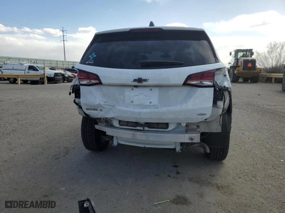 2022 Chevrolet Equinox LS with VIN 3GNAXSEV5NS174458, listed as a Copart auction lot 43373345 with 54,071 mi miles and Salvage Title. Bid and sale history available at carsss.com. Image 6.