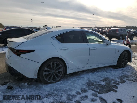 2024 Lexus IS 350 F Sport with VIN JTHGZ1E29R5034487, listed as a Copart auction lot 87899355 with 12,895 mi miles and Salvage title. Bid and sale history available at DreamBid. Image 3.