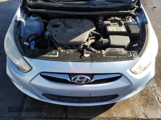 2012 Hyundai Accent GLS with VIN KMHCU4AE6CU185988, listed as a Copart auction lot 53572835 with 105,200 mi miles and Salvage Title. Bid and sale history available at carsss.com. Image 7.