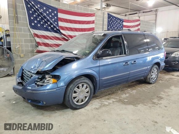 2007 Chrysler Town & Country LWB Limited with VIN 2A4GP64L07R137192, listed as a Copart auction lot 70571224 with 239,297 mi miles and Non Repairable. Bid and sale history available at carsss.com. Image 1.