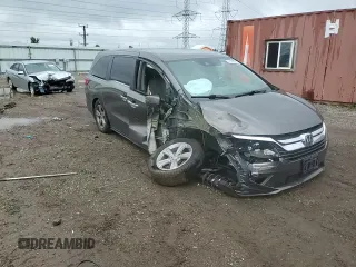 2020 Honda Odyssey EX with VIN 5FNRL6H5XLB032588, listed as a Copart auction lot 59366995 with 86,982 mi miles and Salvage title. Bid and sale history available at DreamBid. Image 14.