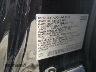 2019 Audi Q8 Prestige z VIN WA1FVAF12KD010469, wystawiony jako Copart lot #56690155 z przebiegiem 92 033 mil mil oraz Szkoda całkowita • Salvage title. Historia ofert i sprzedaży dostępna na DreamBid. Obrazek 12.