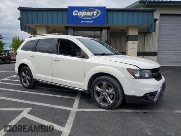 2015 Dodge Journey Crossroad z VIN 3C4PDDGG5FT607424, wystawiony jako Copart lot #57361175 z przebiegiem 152 881 mil mil oraz Czysty tytuł • Clean title. Historia ofert i sprzedaży dostępna na DreamBid. Obrazek 4.
