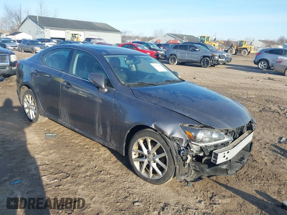 2012 Lexus IS 250 with VIN JTHCF5C28C5058546, listed as a IAAI auction lot 41779480 with 106,992 mi miles and . Bid and sale history available at DreamBid. Image 1.