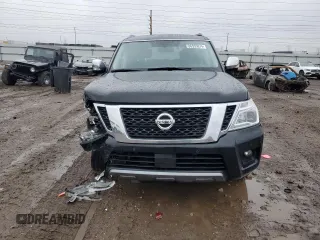 2020 Nissan Armada SL with VIN JN8AY2ND0L9108479, listed as a Copart auction lot 42314275 with 97,823 mi miles and Salvage Title. Bid and sale history available at carsss.com. Image 5.