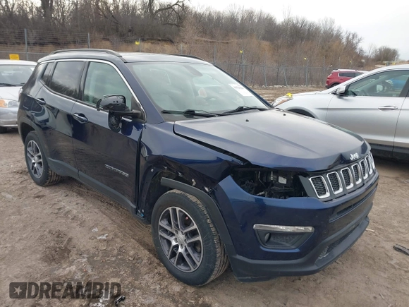 2018 Jeep Compass Altitude with VIN 3C4NJDBB8JT142514, listed as a IAAI auction lot 41528444 with 102,874 mi miles and . Bid and sale history available at carsss.com. Image 1.