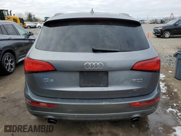 2013 Audi Q5 Premium with VIN WA1CFAFP5DA007767, listed as a Copart auction lot 41675085 with 179,656 mi miles and Salvage Title. Bid and sale history available at carsss.com. Image 6.
