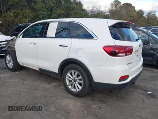 2020 Kia Sorento LX with VIN 5XYPG4A3XLG643836, listed as a IAAI auction lot 40851409 with 76,555 mi miles. Bid and sale history available at carsss.com. Image 3.