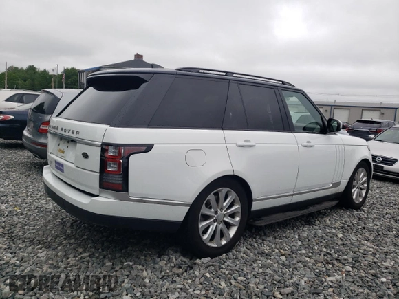 2017 Land Rover Range Rover HSE with VIN SALGS2FV1HA358780, listed as a Copart auction lot 60881385 with 18,432 mi miles and Salvage title. Bid and sale history available at DreamBid. Image 3.