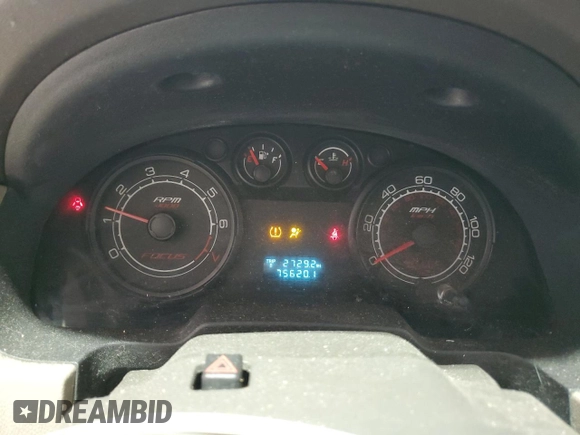 2009 Ford Focus S with VIN 1FAHP34N29W211075, listed as a Copart auction lot 49753575 with 75,620 mi miles and Salvage Title. Bid and sale history available at carsss.com. Image 9.
