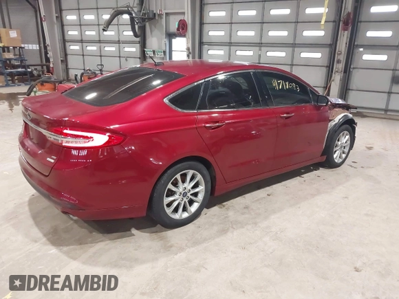 2017 Ford Fusion SE with VIN 3FA6P0HD2HR156040, listed as a IAAI auction lot 41718093 with 48,118 mi miles. Bid and sale history available at carsss.com. Image 4.