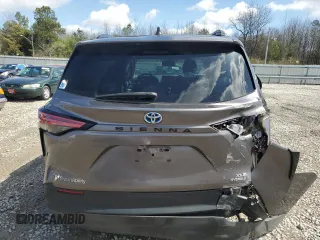 2022 Toyota Sienna XLE with VIN 5TDJRKEC5NS076312, listed as a Copart auction lot 48399325 with 19,969 mi miles and Salvage Title. Bid and sale history available at carsss.com. Image 6.