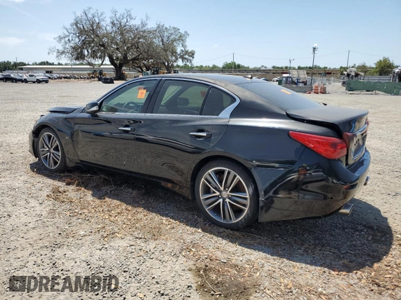 2015 Infiniti Q50 Premium z VIN JN1BV7AP7FM340202, wystawiony jako Copart lot #52777575 z przebiegiem 70 023 mil mil oraz Szkoda całkowita • Salvage title. Historia ofert i sprzedaży dostępna na DreamBid. Obrazek 2.