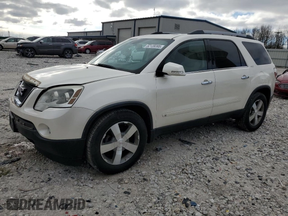 2010 GMC Acadia SLT1 with VIN 1GKLVMED1AJ179103, listed as a Copart auction lot 52139395 with 156,944 mi miles and Clean Title. Bid and sale history available at carsss.com. Image 1.