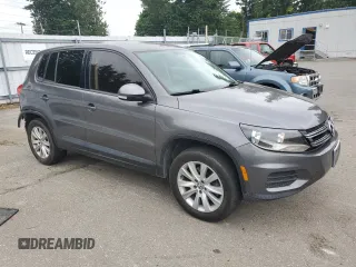 2012 Volkswagen Tiguan SE with VIN WVGAV7AX7CW078203, listed as a Copart auction lot 60756905 with 106,238 mi miles and Clean title. Bid and sale history available at DreamBid. Image 4.