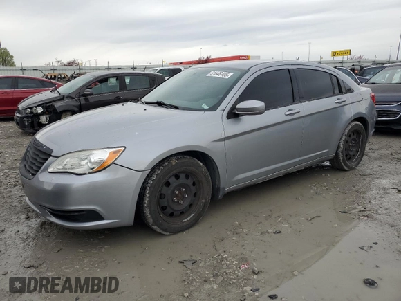 2014 Chrysler 200 LX with VIN 1C3CCBAB3EN213846, listed as a Copart auction lot 51646405 with 171,792 mi miles and Salvage Title. Bid and sale history available at carsss.com. Image 1.