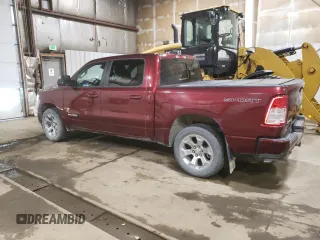 2021 Ram 1500 Big Horn with VIN 1C6SRFFTXMN804714, listed as a Copart auction lot 59614725 with 76,219 mi miles and Clean title. Bid and sale history available at DreamBid. Image 2.