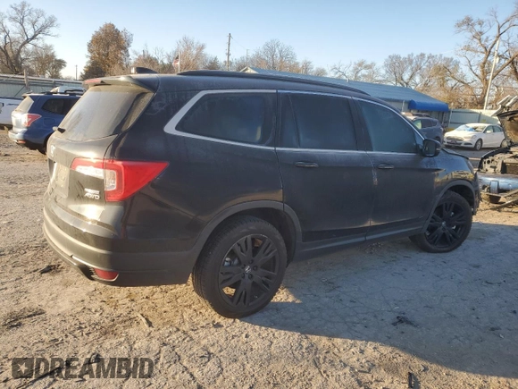 2021 Honda Pilot Special Edition with VIN 5FNYF6H25MB097665, listed as a Copart auction lot 82339324 with 64,509 mi miles and Salvage Title. Bid and sale history available at DreamBid. Image 3.