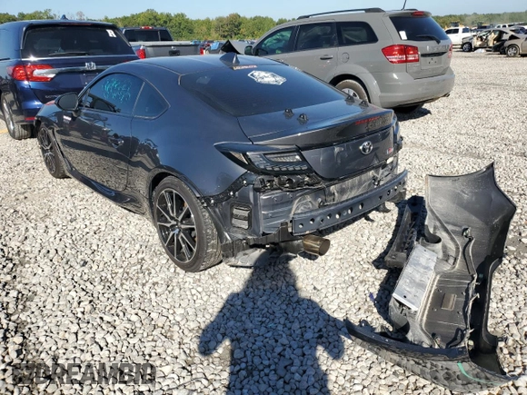 2023 Toyota GR86 with VIN JF1ZNBC13P8762569, listed as a Copart auction lot 73613134 with 16,634 mi miles and Salvage Title. Bid and sale history available at carsss.com. Image 2.