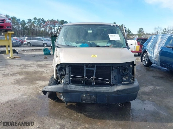 2012 Chevrolet Express Cargo Van with VIN 1GCWGFCAXC1151424, listed as a IAAI auction lot 41845447 with NaN miles. Bid and sale history available at carsss.com. Image 11.