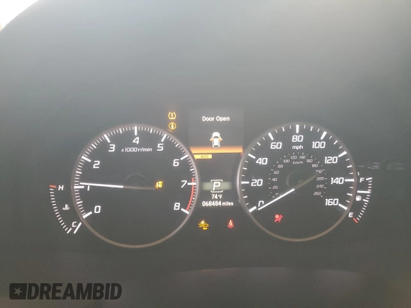 2018 Acura RDX w/Advance Pkg with VIN 5J8TB3H73JL004698, listed as a Copart auction lot 76505494 with 68,484 mi miles and Salvage Title. Bid and sale history available at carsss.com. Image 9.