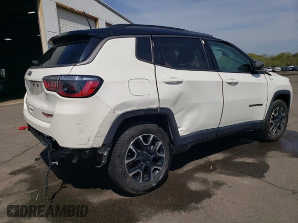 2021 Jeep Compass Trailhawk с VIN 3C4NJDDB9MT553602, выставлен на аукционе Copart как лот 55387255 с пробегом 82 440 миль миль и Чистый • Clean title. История ставок и продаж доступна на DreamBid. Изображение 3.