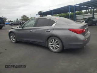 2014 Infiniti Q50 Hybrid Premium with VIN JN1AV7APXEM692295, listed as a Copart auction lot 54415395 with Not provided miles and Salvage title. Bid and sale history available at DreamBid. Image 2.