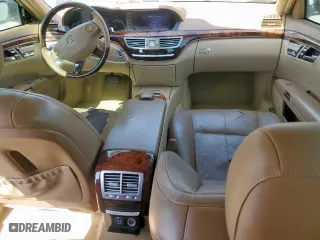 2007 Mercedes-Benz S-Class 5.5L V8 with VIN WDDNG71X87A083287, listed as a Copart auction lot 49724745 with 143,629 mi miles and Salvage Title. Bid and sale history available at carsss.com. Image 8.