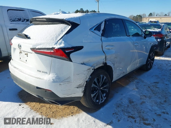 2020 Lexus NX with VIN JTJSARDZ1L5015064, listed as a IAAI auction lot 41351002 with 55,481 mi miles. Bid and sale history available at carsss.com. Image 4.