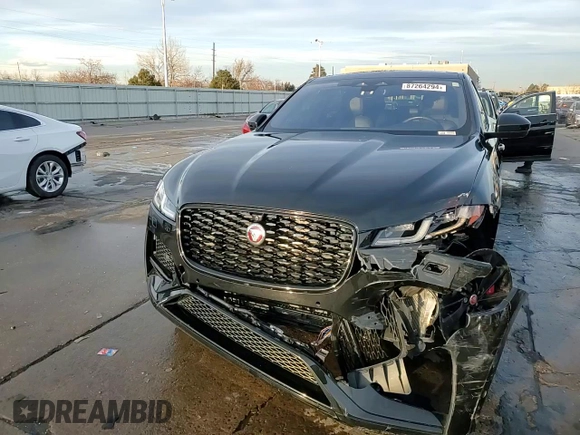 2021 Jaguar F-Pace S with VIN SADCJ2EU7MA684261, listed as a Copart auction lot 87264294 with 24,188 mi miles and Salvage title. Bid and sale history available at DreamBid. Image 15.