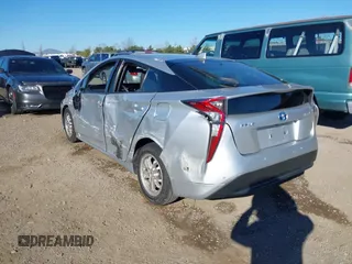 2018 Toyota Prius Two with VIN JTDKBRFU7J3073805, listed as a IAAI auction lot 41622743 with 89,027 mi miles and . Bid and sale history available at carsss.com. Image 3.