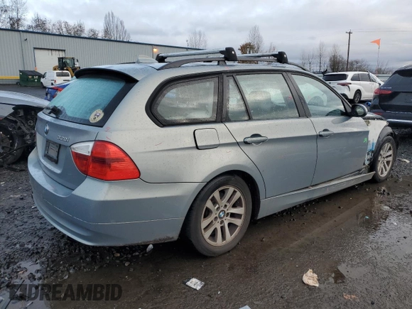 2007 BMW 3 Series 328i with VIN WBAVS13527FX16321, listed as a Copart auction lot 83984964 with 189,655 mi miles and Salvage Title. Bid and sale history available at carsss.com. Image 3.