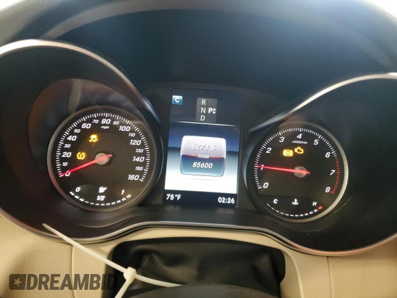 2019 Mercedes-Benz GLC 300 with VIN WDC0G4JB2KF612553, listed as a Copart auction lot 52122915 with 85,600 mi miles and Salvage title. Bid and sale history available at DreamBid. Image 9.