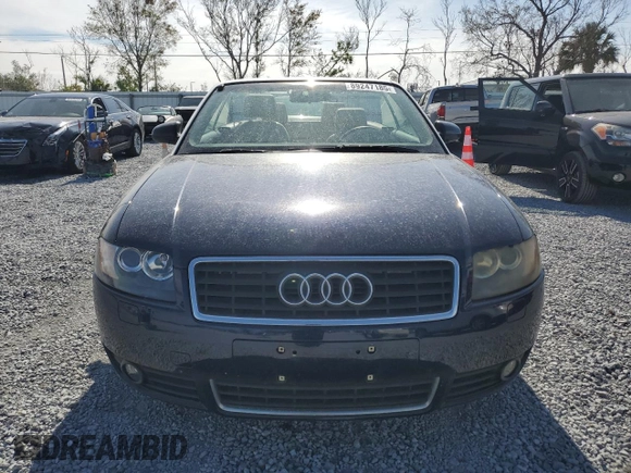 2004 Audi A4 1.8T with VIN WAUAC48H14K007141, listed as a Copart auction lot 89247185 with 122,255 mi miles and Salvage Title. Bid and sale history available at carsss.com. Image 5.