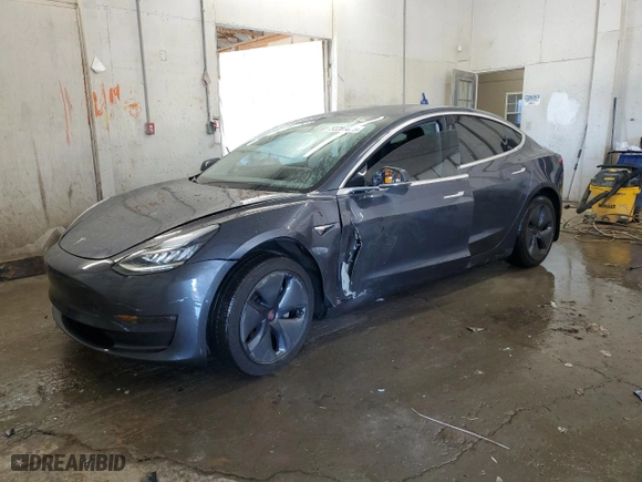 2019 Tesla Model 3 Long Range with VIN 5YJ3E1EB5KF453064, listed as a Copart auction lot 52287055 with 84,172 mi miles and Salvage Title. Bid and sale history available at carsss.com. Image 1.