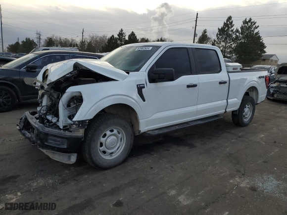 2024 Ford F-150 XL with VIN 1FTFW1L5XRKE05208, listed as a Copart auction lot 83982634 with 5,444 mi miles and Salvage Title. Bid and sale history available at carsss.com. Image 1.